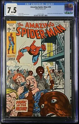 Buy Amazing Spider-Man #99 CGC VF- 7.5 White Pages Johnny Carson Appearance! • 95.14£