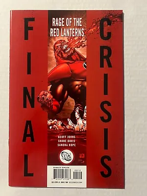 Buy Final Crisis: Rage Of The Red Lanterns #1 1st App Of Red Lantern Atrocitus 2008 • 7.97£