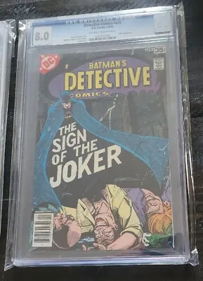 Buy Detective Comics   #476 CGC 8.0; Joker Cover Marshall Rodgers Terry Austin 1978 • 53.97£