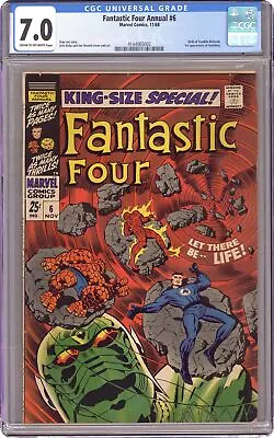 Buy Fantastic Four Annual #6 CGC 7.0 1968 4144065002 1st App. Franklin Richards • 388.65£