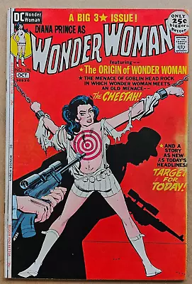 Buy WONDER WOMAN #196 (1971, DC) - ORIGIN RETOLD -  Bondage Cover - Cheetah - FINE • 40.16£