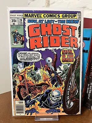 Buy Ghost Rider #28 (Marvel Comics, 1978) “Evil Is The Orb!  Ernie Chan Art FN/VF • 14.34£