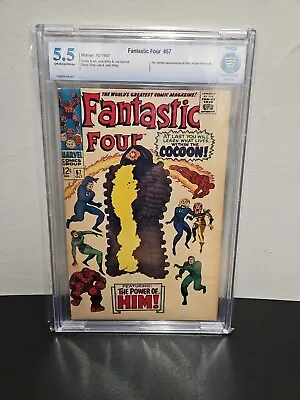 Buy Fantastic Four #67 - Adam Warlock HIM Marvel 1967 Graded Comic CBCS 5.5 • 102.53£