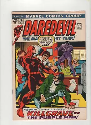 Buy Daredevil #88, VF- 7.5,  Killgrave, Origin Black Widow, 1st Print, 1972 • 32.15£