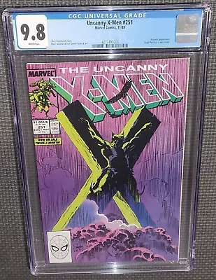 Buy UNCANNY X-MEN #251 (1989) CGC 9.8 Silvestri Wolverine Crucifix Cover Marvel • 157.70£