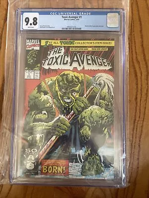 Buy Toxic Avenger #1 CGC 9.8~1991~Troma Movie Character~Doug Moench Rod Ramos~Marvel • 91.61£