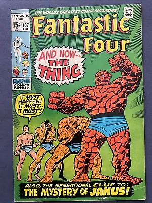 Buy Fantastic Four #107 - Fine/Very Fine - 7.0 - KEY ISSUE!! • 34£