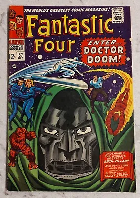 Buy Fantastic Four #57 (1966) Iconic Jack Kirby Dr. Doom Cover • 119.15£