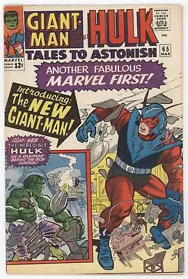 Buy Tales To Astonish 65 Marvel 1965 FN Giant-Man Hulk Leader Jack Kirby Stan Lee • 61.56£