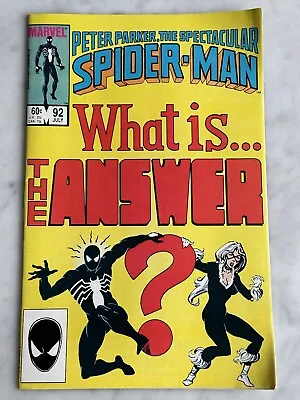 Buy Spectacular Spider-Man #92 VF/NM 9.0 Buy 3 For Free Shipping! (Marvel, 1984) AF • 3.78£