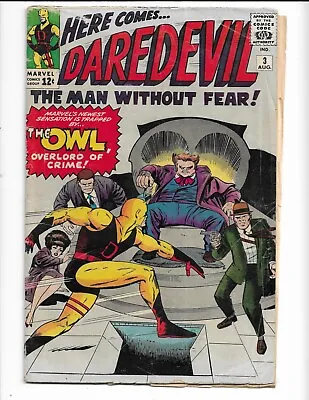 Buy Daredevil 3 - G/vg 3.0 - 1st Appearance Of The Owl - Karen Page (1964) • 94.87£