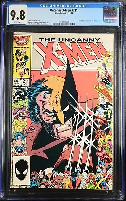 Buy UNCANNY X-MEN #211 (Marvel Comics, 1986) CGC 9.8! ~ White Pages 1st Marauders • 103.93£