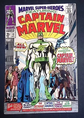 Buy Marvel Super-Heroes #12 1st Appearance Captain Marvel F- • 114.99£
