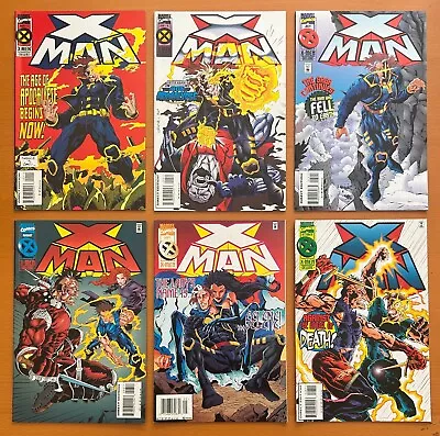 Buy X-Man #minus 1 To #60 + 2 X Annuals (6 Missing) (Marvel 1995) 57 X VF+/- Comics • 179£