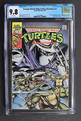 Buy Teenage Mutant Ninja Turtles ADVENTURES #1 Canadian VARIANT 1989 CGC NM/MT 9.8 • 256.95£