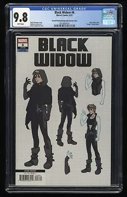 Buy Black Widow #6 CGC NM/M 9.8 White Pages 2nd Print Casagrande Variant 1:25 RI • 38.86£