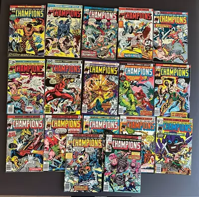 Buy The Champions 1-17 Complete Series Run 1975-78 Marvel Comics Set Of 17 • 88.41£