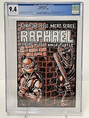 Buy Raphael Teenage Mutant Ninja Turtles #1 CGC 9.4 OW/WP Mirage Studios 1985. • 441.45£