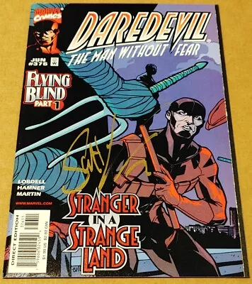 Buy Daredevil #376 Signed By Scott Lobdell (Writer) ~ Midtown Comics COA VF+ • 14.19£