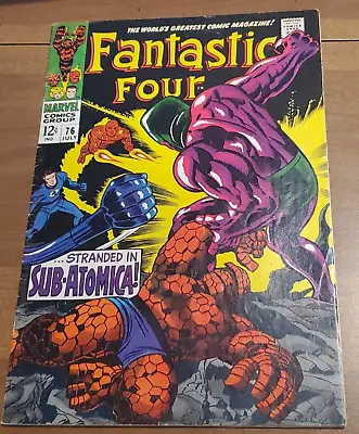 Buy Fantastic Four #76 (1968) Vs Psycho Man With Silver Surfer Lee & Kirby Hot Books • 158.32£