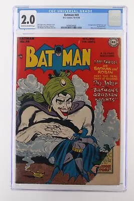 Buy Batman #49 - DC 1948 CGC 2.0 1st Appearance Of Vicki Vale And The Mad-Hatter. • 1,124.10£