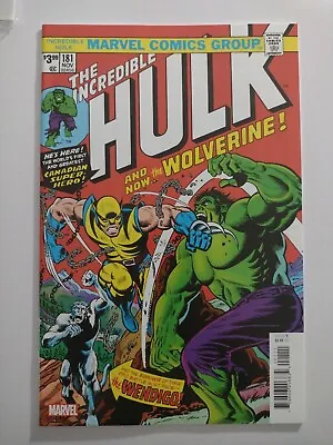 Buy Wolverine Vs Incredible Hulk #181 NM/MT Condition Facsimile Reprint  • 7.94£