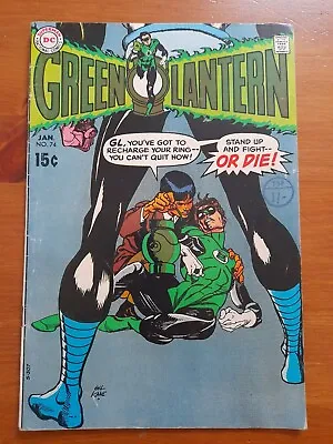 Buy Green Lantern #74 Jan 1970 Fair/Good 1.5 Gil Kane Cover Art, Sinestro, • 4.99£