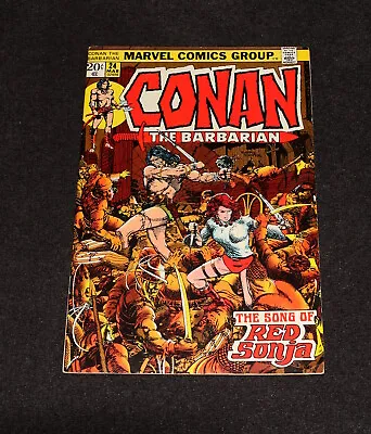 Buy Marvel Comics Conan The Barbarian #24 1973 1st Full Red Sonja High Grade • 184.52£