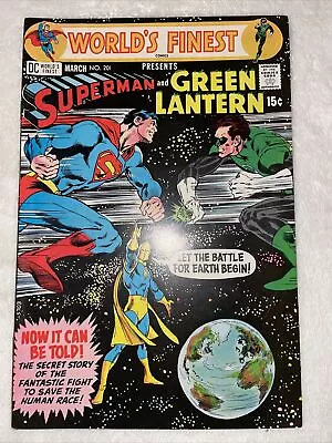 Buy Worlds Finest 201 Superman And Green Lantern!! 1971 • 27.66£