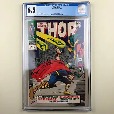 Buy Mighty Thor #143 (1967) CGC 6.5, 1st Enchanters Three, 1st Living Talisman • 59.96£