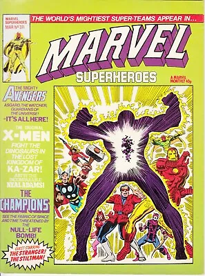Buy Marvel Super-Heroes, UK, #371, 1981, Avengers, X-Men, Ka-Zar, Champions • 3.50£