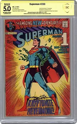 Buy Superman #233 CBCS 5.0 RESTORED SS Neal Adams 1971 22-0692A42-523 • 269.17£