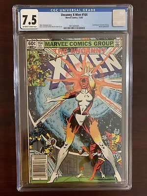 Buy CGC 7.5 Uncanny X-Men 164 Newsstand Off White To White Pages  • 40.21£