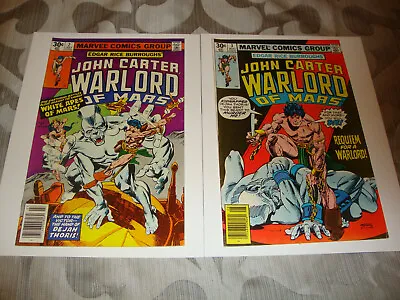 Buy John Carter Warlord Of Mars #2-3 (1977) Bronze Age Marvel Comic  Lot Of 2 FN/VF • 6.32£