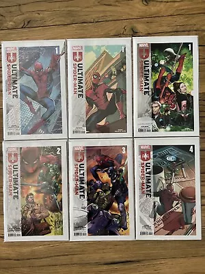 Buy Ultimate Spider-Man #1-4 (2024) - All First Prints + 1st, 2nd & 3rd Print Of #1 • 9.50£