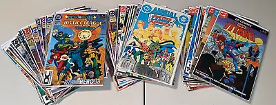 Buy Justice League Of America (JLA, JLI, Etc.) & Teen Titans Comic Book Lot Of 50 • 31.62£