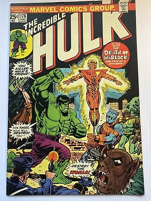 Buy INCREDIBLE HULK, THE #178 Marvel Warlock 1974 VF Cents • 39.95£