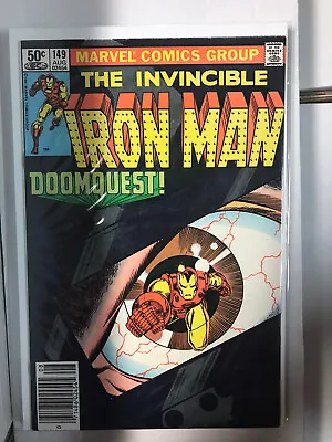 Buy Iron Man#149-Classic Dr Doom Doomquest HighGrade Marvel Newsstand Bronze Age Key • 23.74£