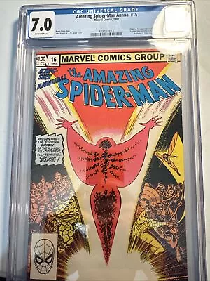 Buy Amazing Spider-Man Annual 16 - 1st New Cpt. Marvel Appearance CGC Graded 7.0 Key • 59.94£