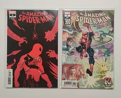 Buy AMAZING SPIDER-MAN #6 (LGY #900) A + BEN SU 2 VARIANT COVER Marvel Lot Set NEW • 7.81£
