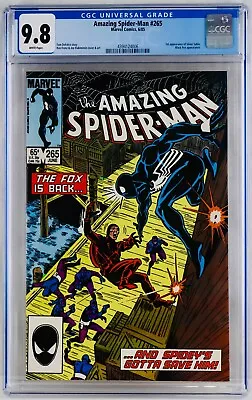 Buy Amazing Spider-Man #265 CGC 9.8 White Pages First Silver Sable Appearance NM/MT • 185.78£