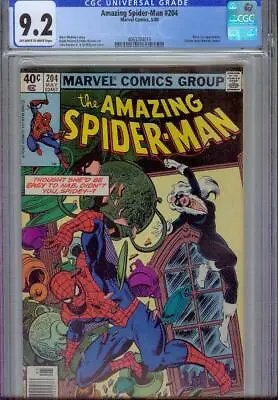 Buy Amazing Spider-man #204 Cgc 9.2, 1980 Newsstand Edition 3rd Black Cat Appearance • 67.28£