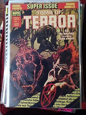 Buy Tomb Of Terror Super Issue #1 Man-Thing & Werewolf By Night MCU Marvel Comic  • 6£