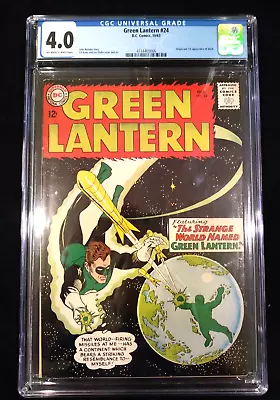 Buy Green Lantern #24, CGC 4.0, DC, October 1963, 1st App Of Shark! • 118.74£
