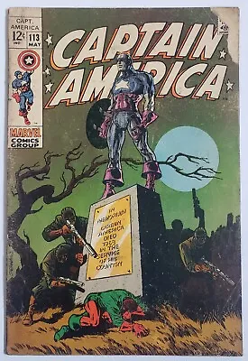 Buy Captain America #113 Iconic Steranko Cover Madame Hydra App Marvel Comics 1969 • 15.79£