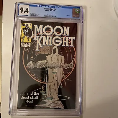 Buy Moon Knight CGC 9.4#38 Marvel Comics Last Issue 1984 • 47.44£