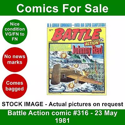 Buy Battle Action Comic #316 - 23 May 1981 - Nice No Writing • 3.99£