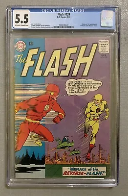 Buy Flash #139 1st Appearance Of Reverse Flash CGC 5.5 1243246020 • 750£