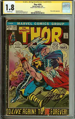 Buy The Mighty Thor #201 CGC 1.8  Signed Gerry Conway • 118.55£