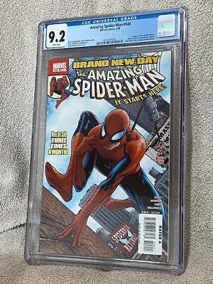 Buy Amazing Spider Man #546 CGC Graded 9.2 2/08 2008 Marvel Comics • 27.63£